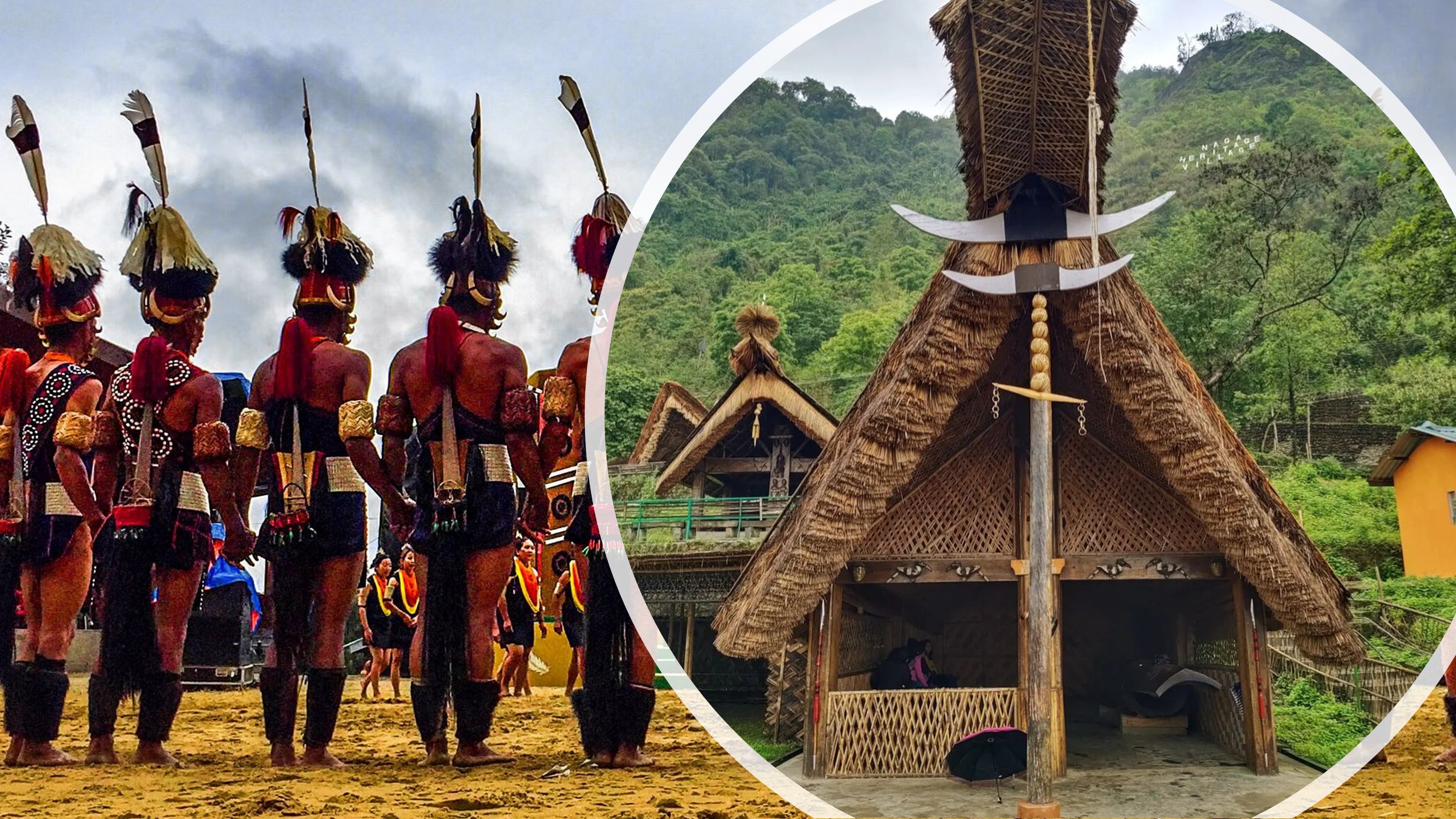 Tribal dancers performing at Hornbill Festival, Nagaland