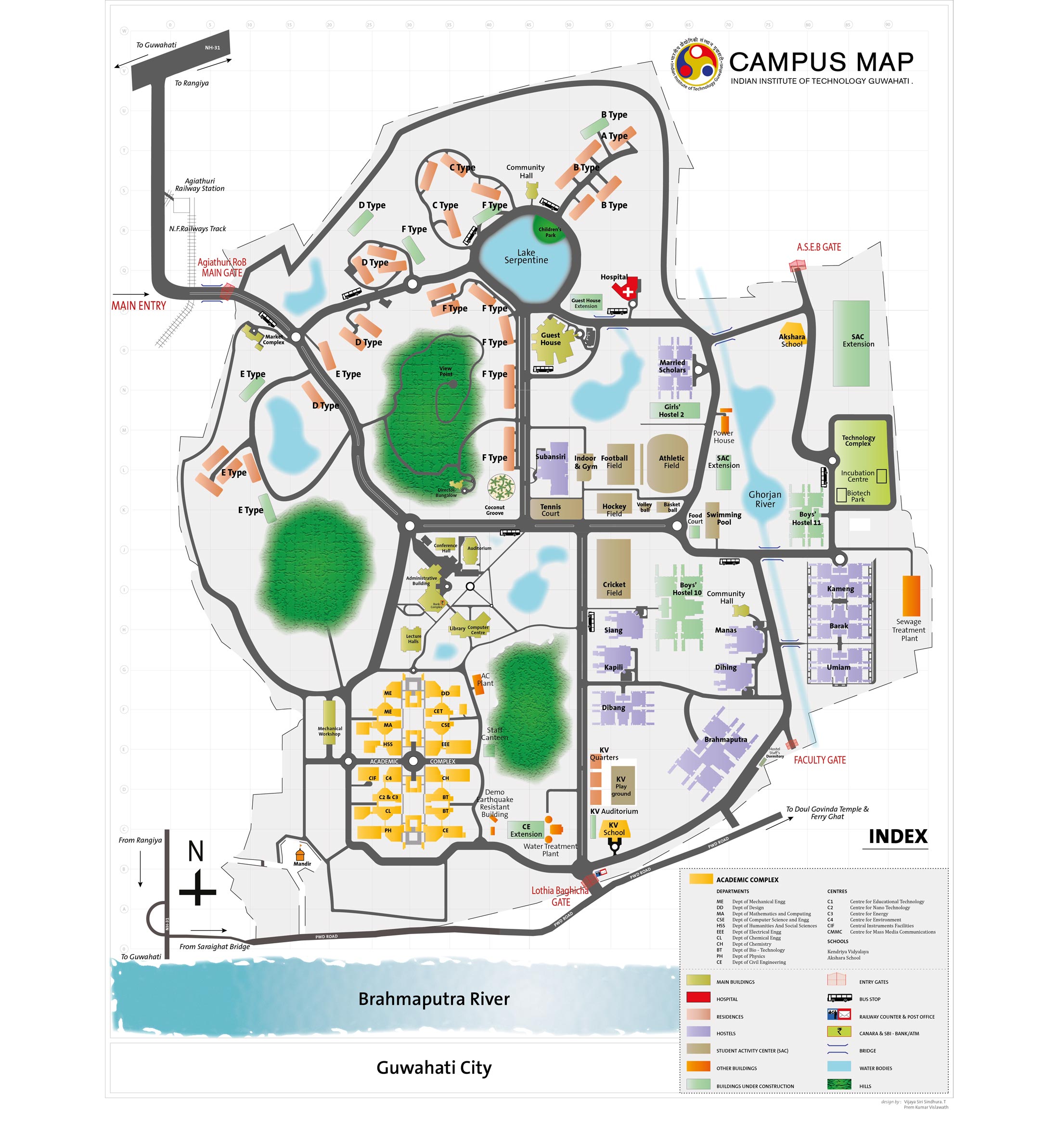 IIT Guwahati Campus Map